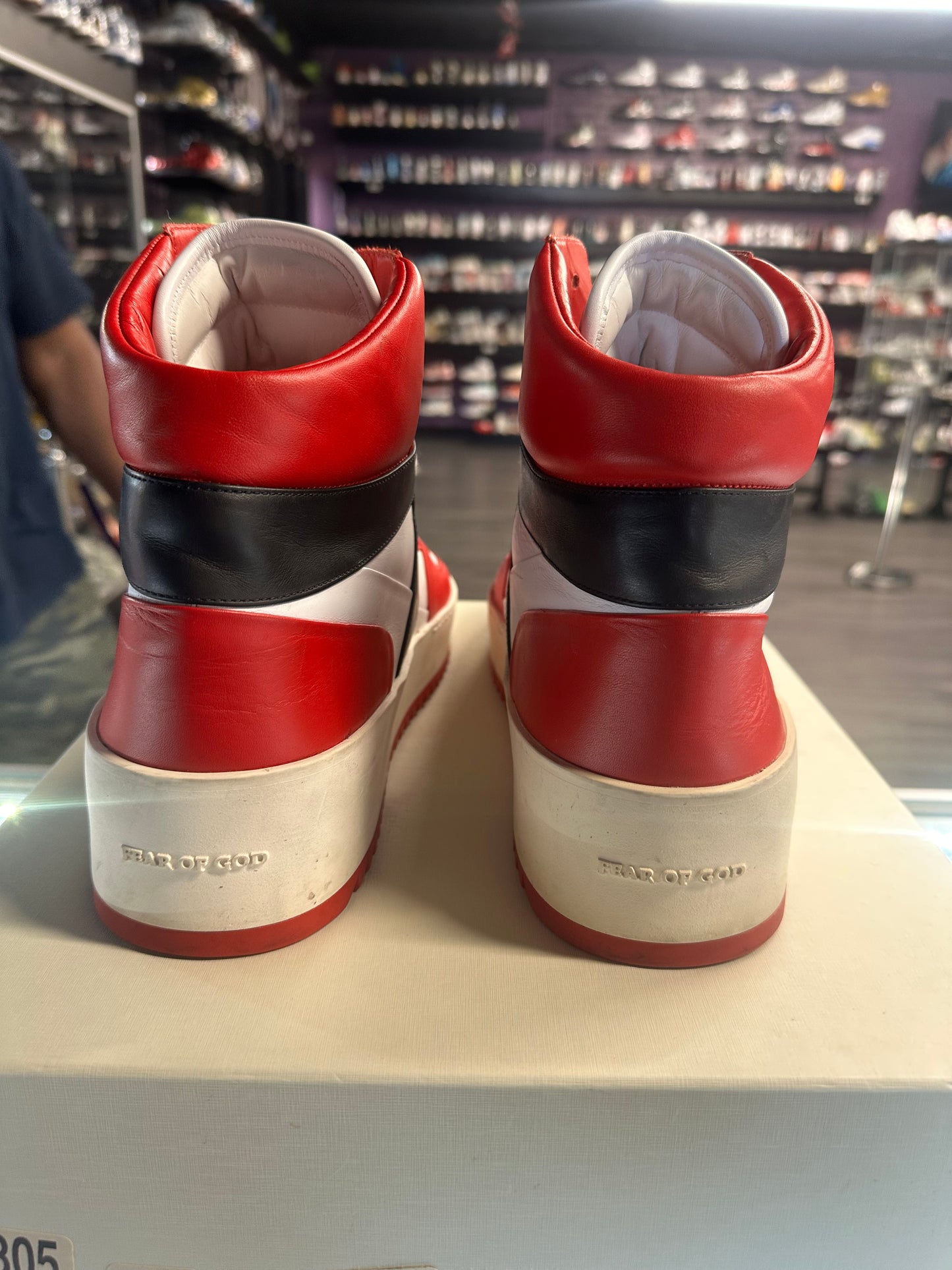 Fear of God Basketball High "Red/White"