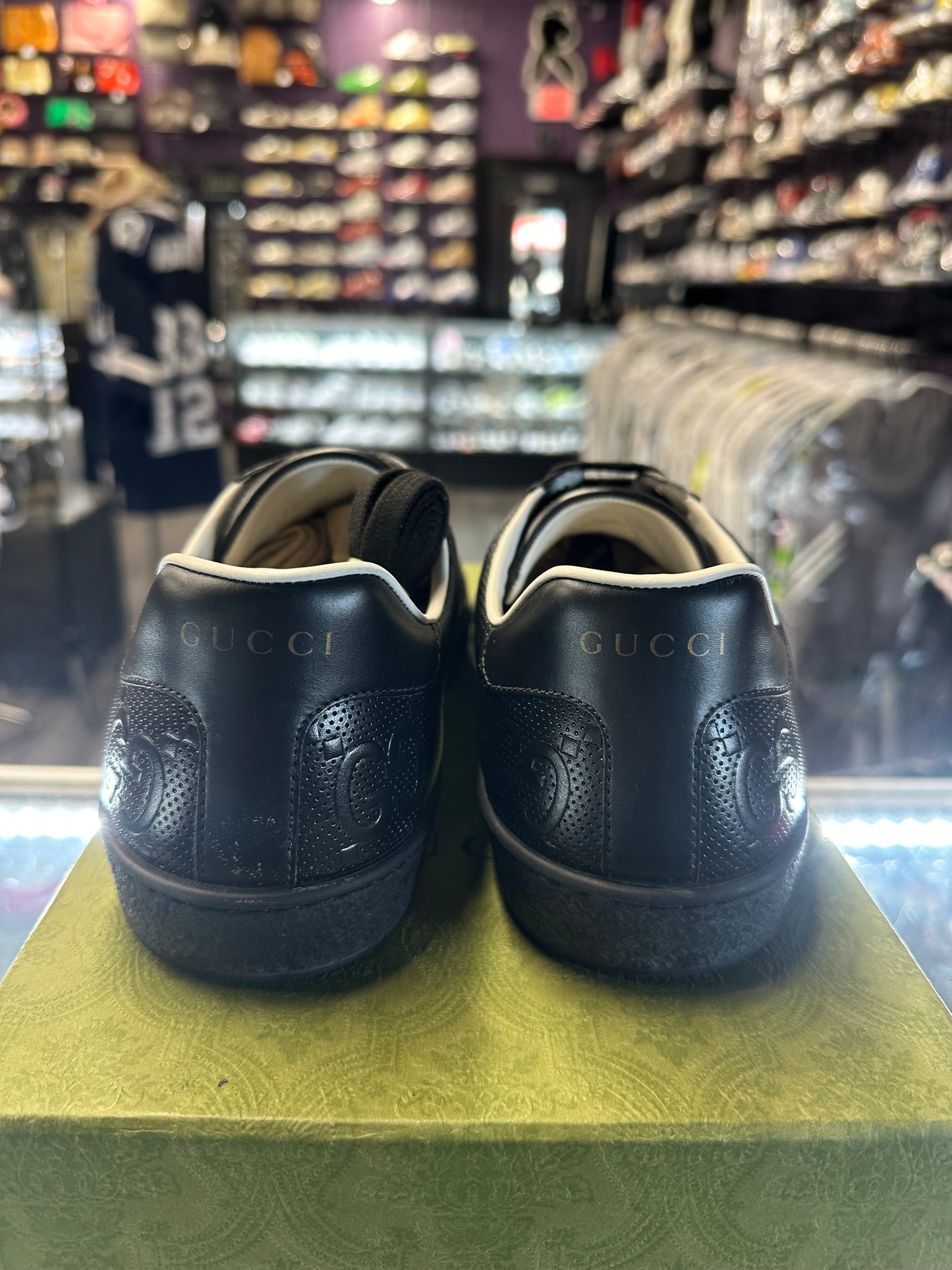 Gucci Ace Low Monogram "Black"