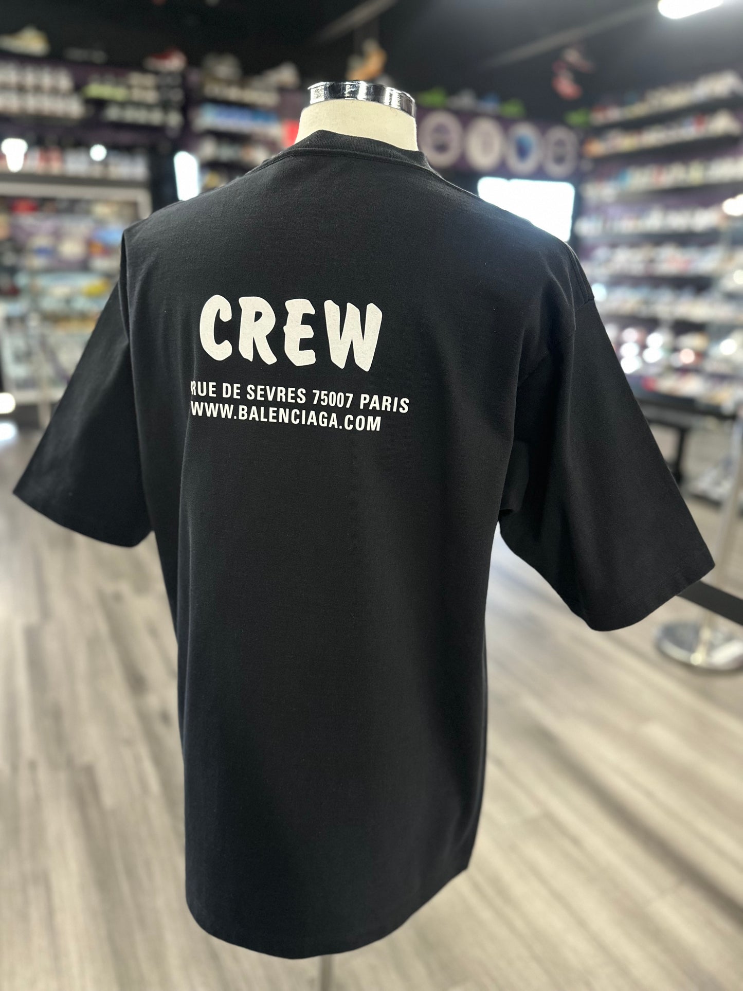 Balenciaga Crew Black Shirt