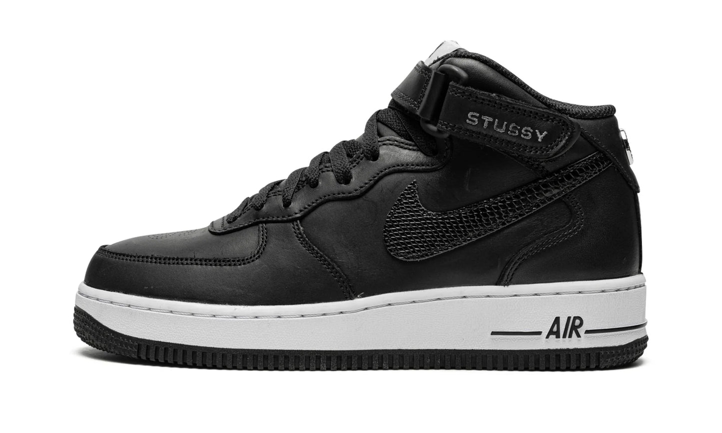 2022 Nike AF1 Mid "Stussy Black White"