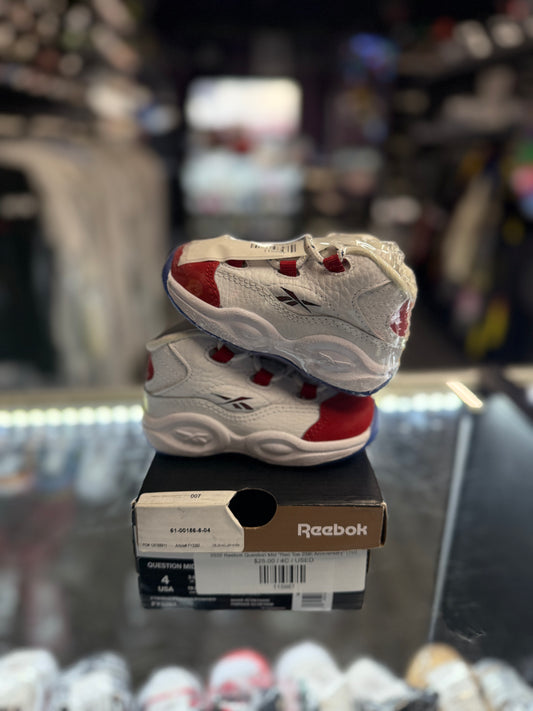 2020 Reebok Question Mid "Red Toe 25th Anniversary" (TD)