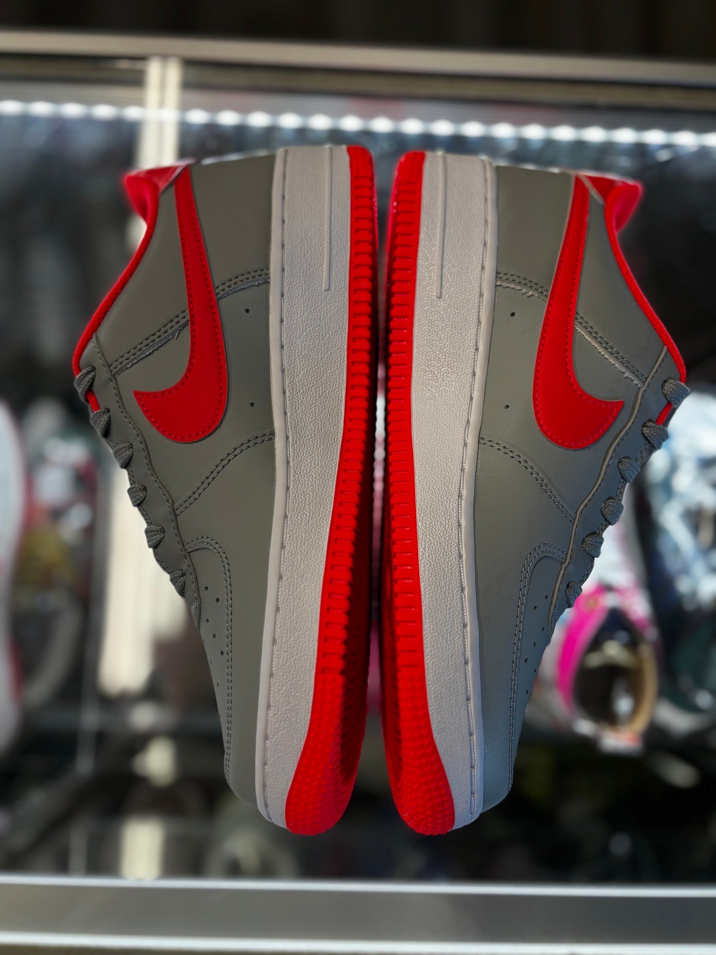 2021 Nike Air Force 1 Low "Light Smoke Bright Crimson" (GS)