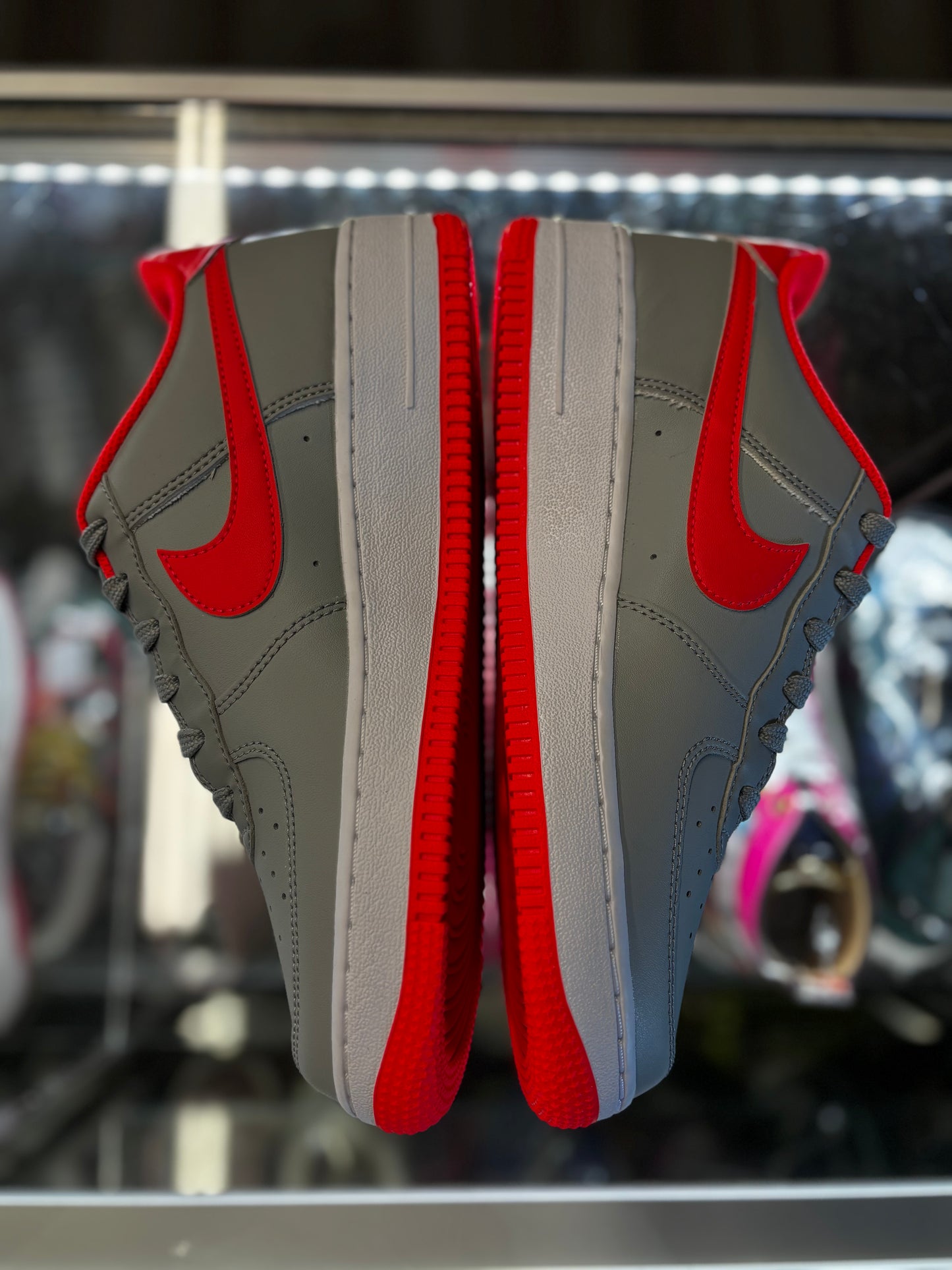 2021 Nike Air Force 1 Low "Light Smoke Bright Crimson" (GS)