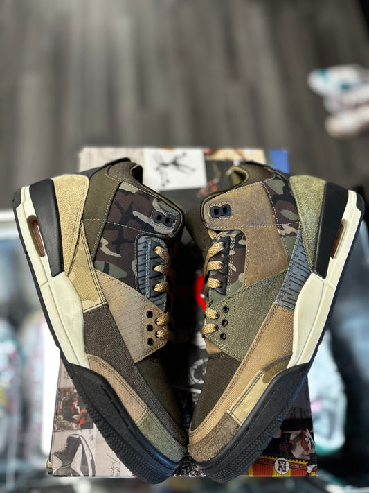 2021 Air Jordan Retro 3 "Patchwork Camo"