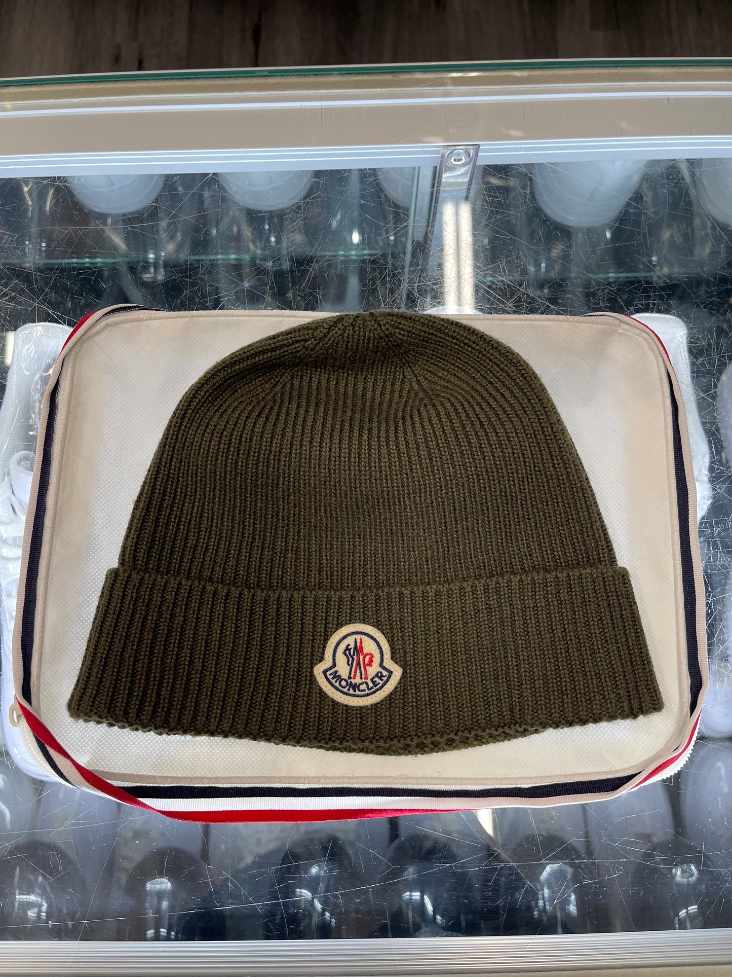Moncler Beanie Wool "Olive Green"