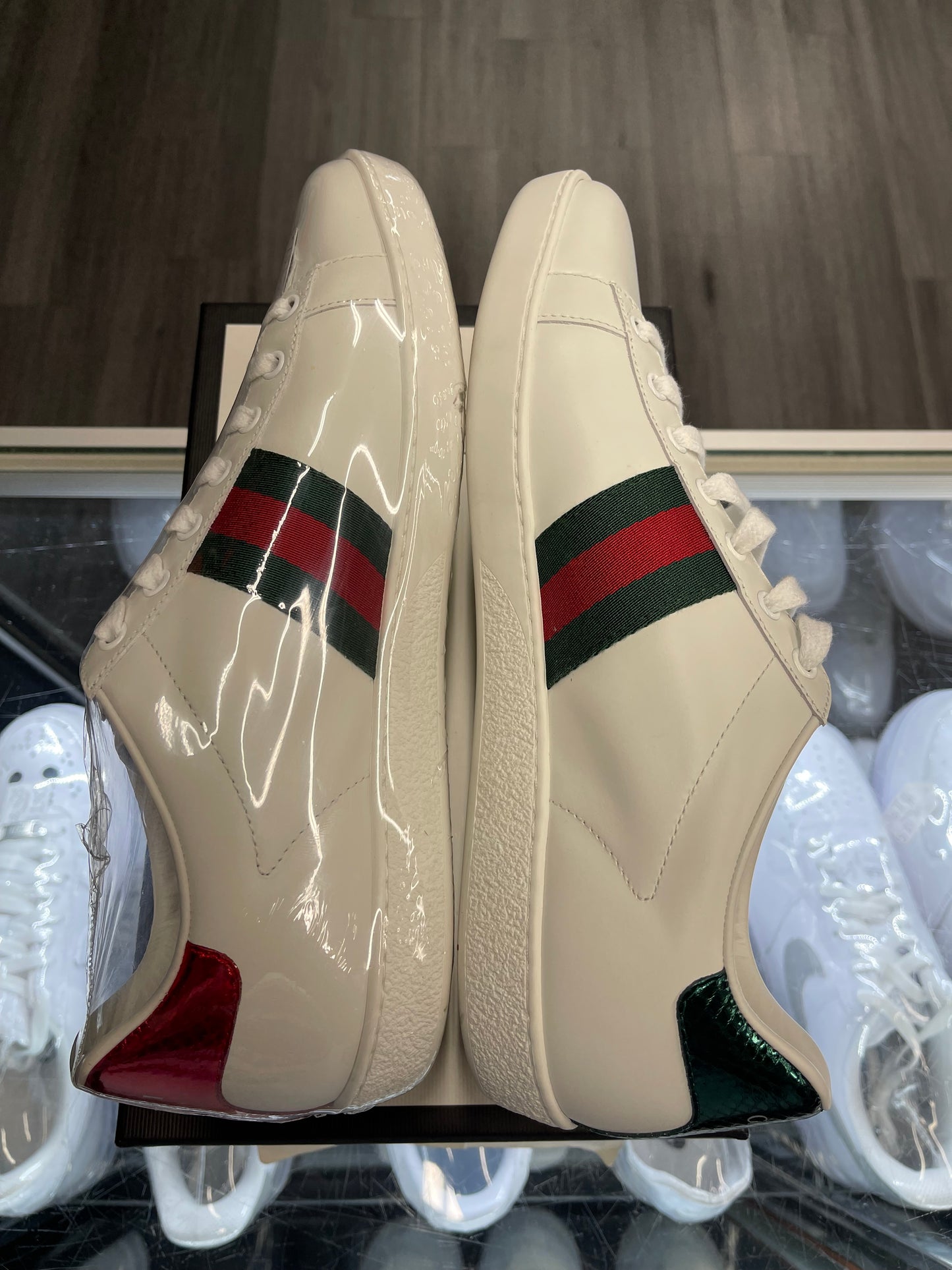 Gucci Ace Low Embroidery Bee "White"