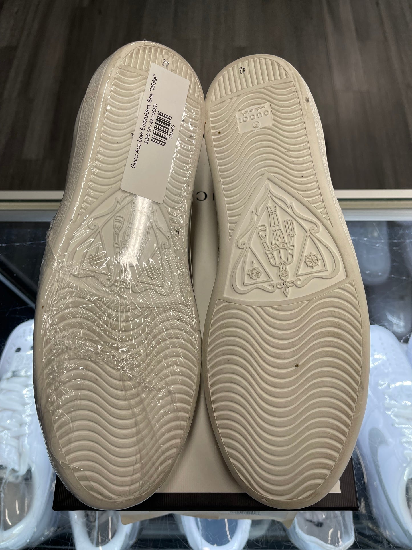 Gucci Ace Low Embroidery Bee "White"