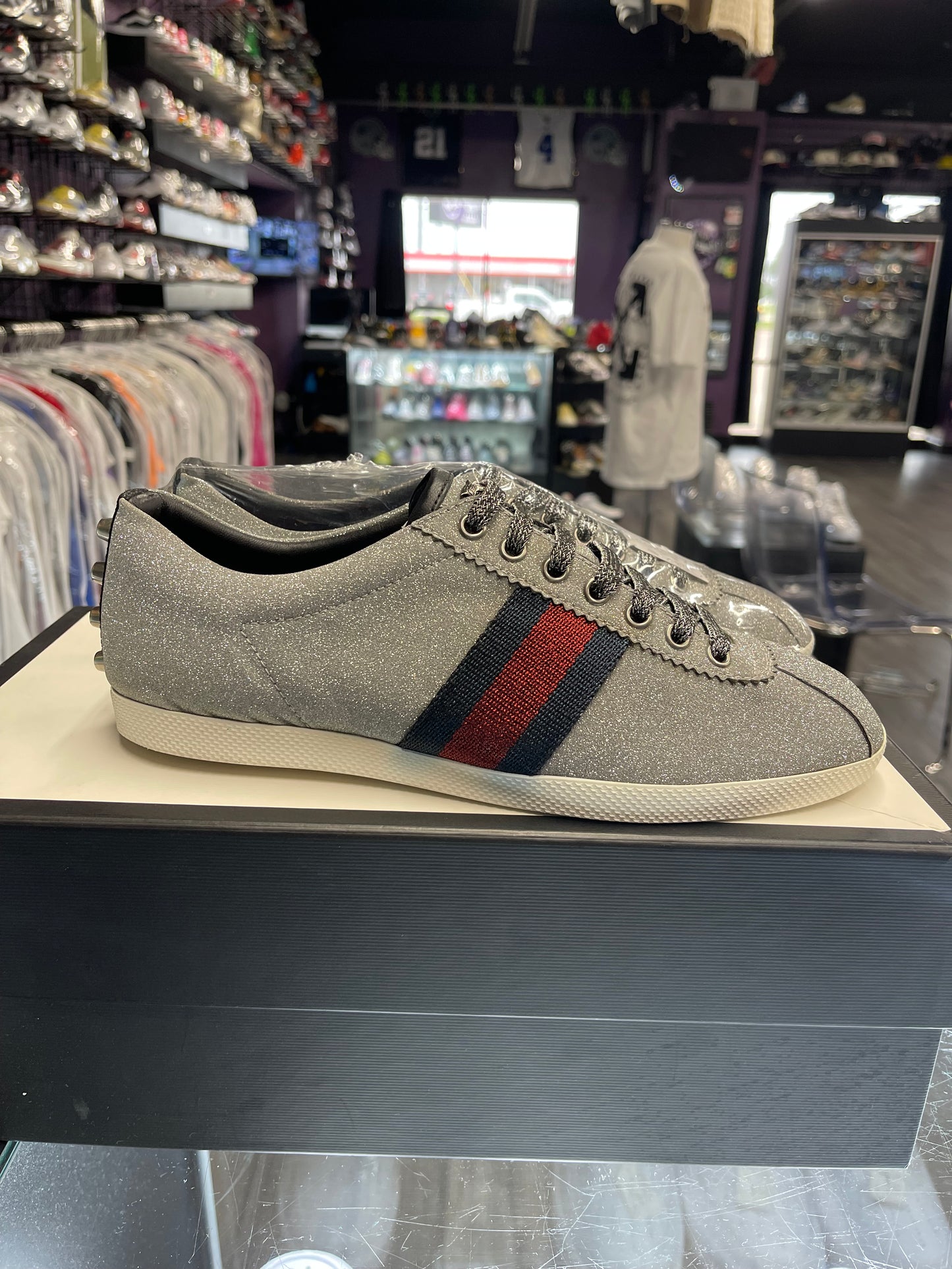 Gucci Bambi Web "Silver"