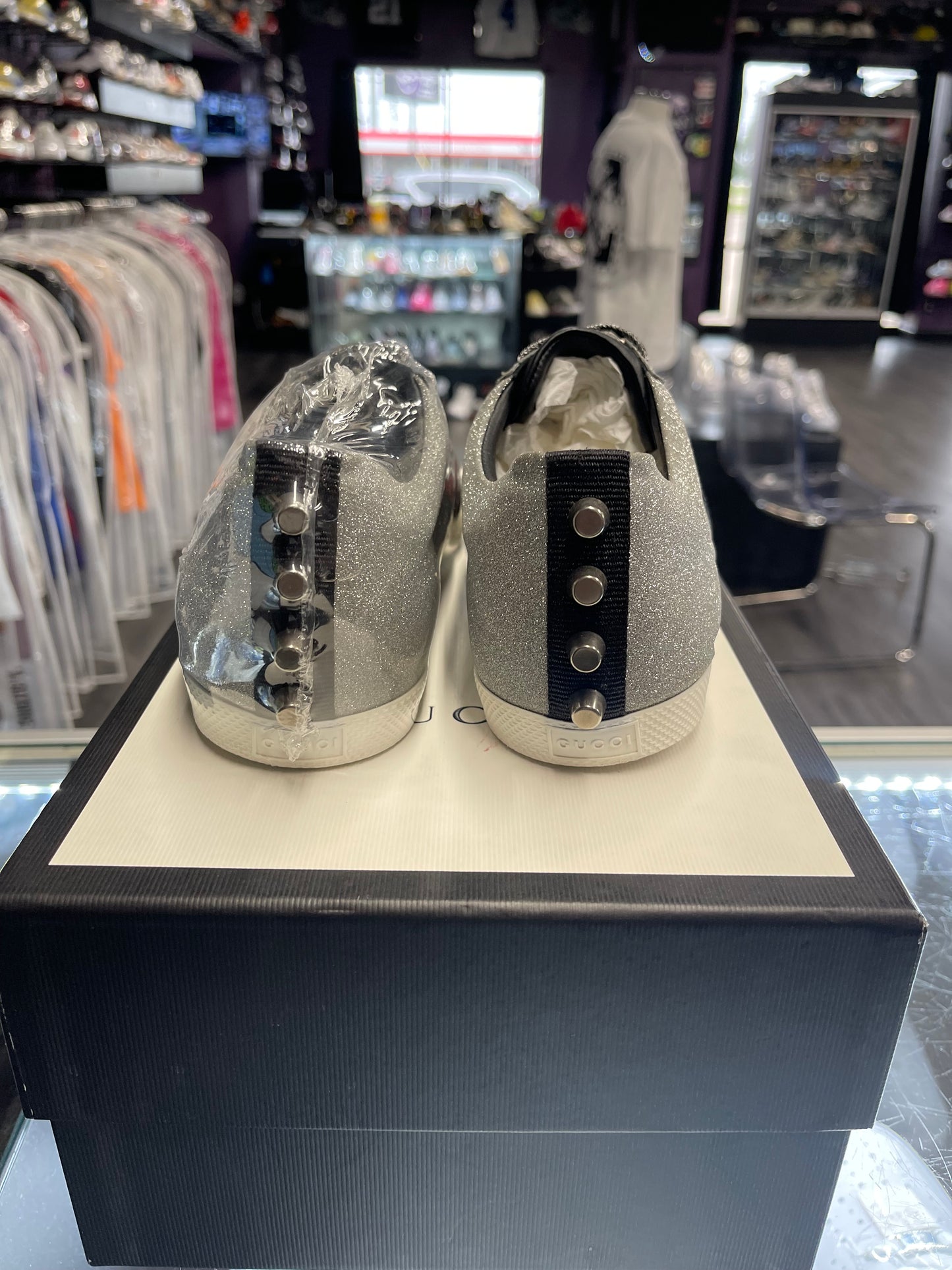 Gucci Bambi Web "Silver"