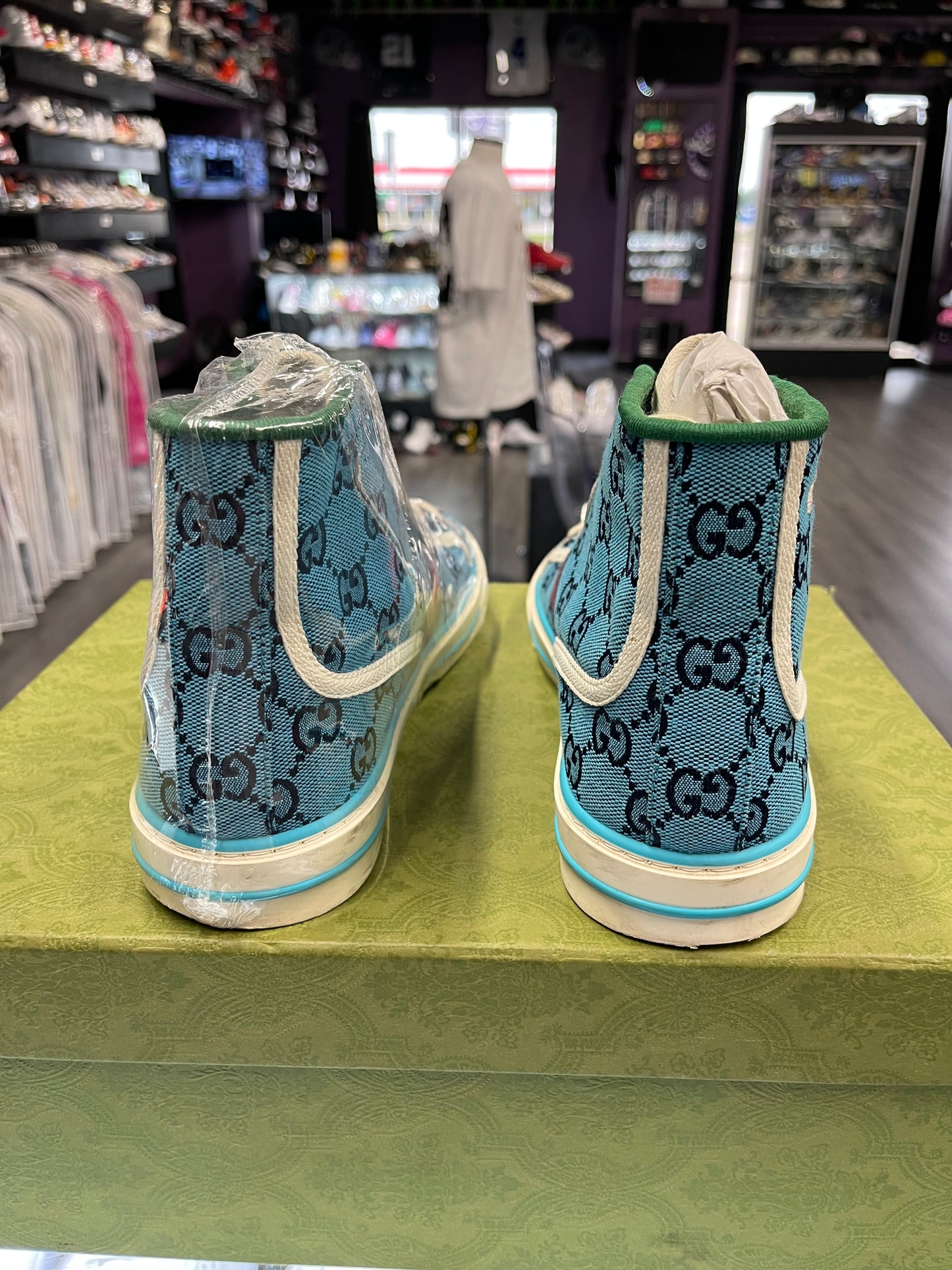 Gucci Tennis 1977 High Top Sneaker "Blue"