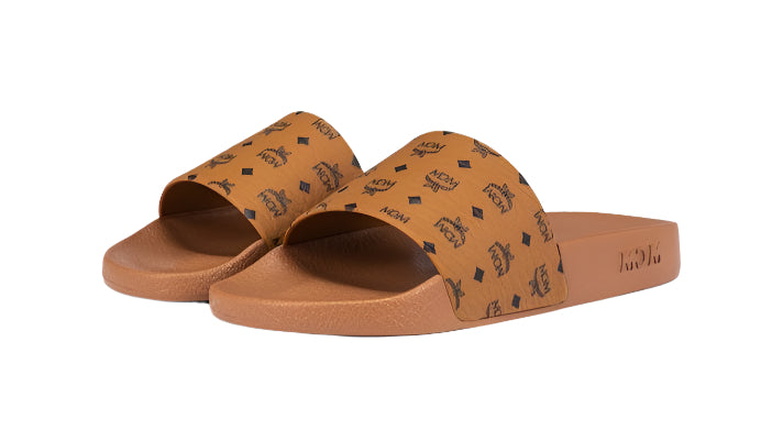 MCM Monogram Print Slide "Cognac"
