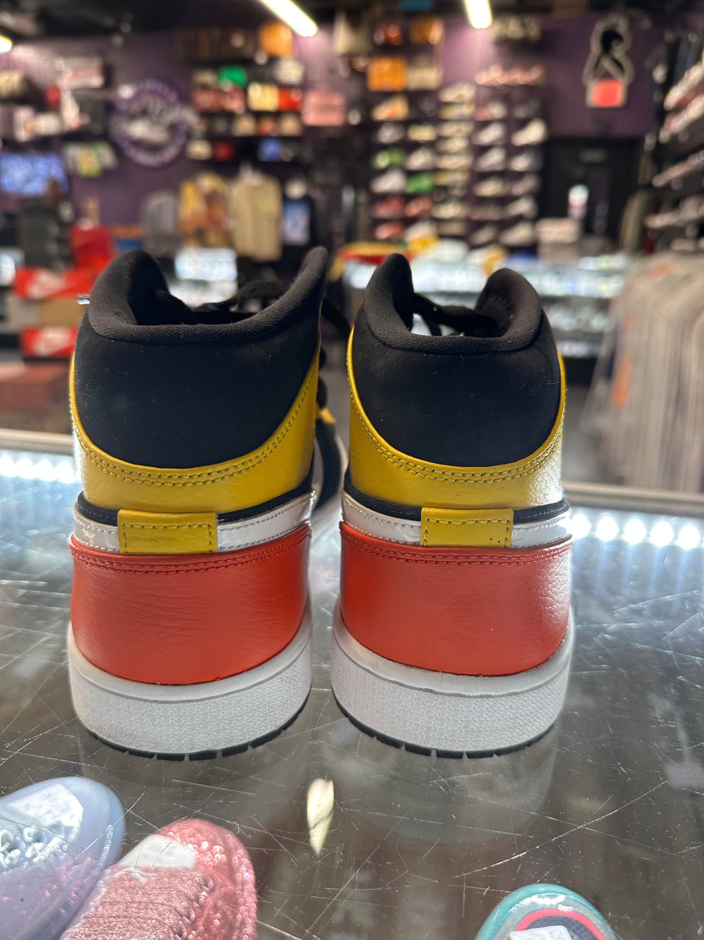 2020 Air Jordan Mid 1 "Black Amarillo Orange"