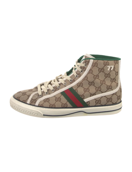 Gucci Tennis 1977 High "Beige GG"