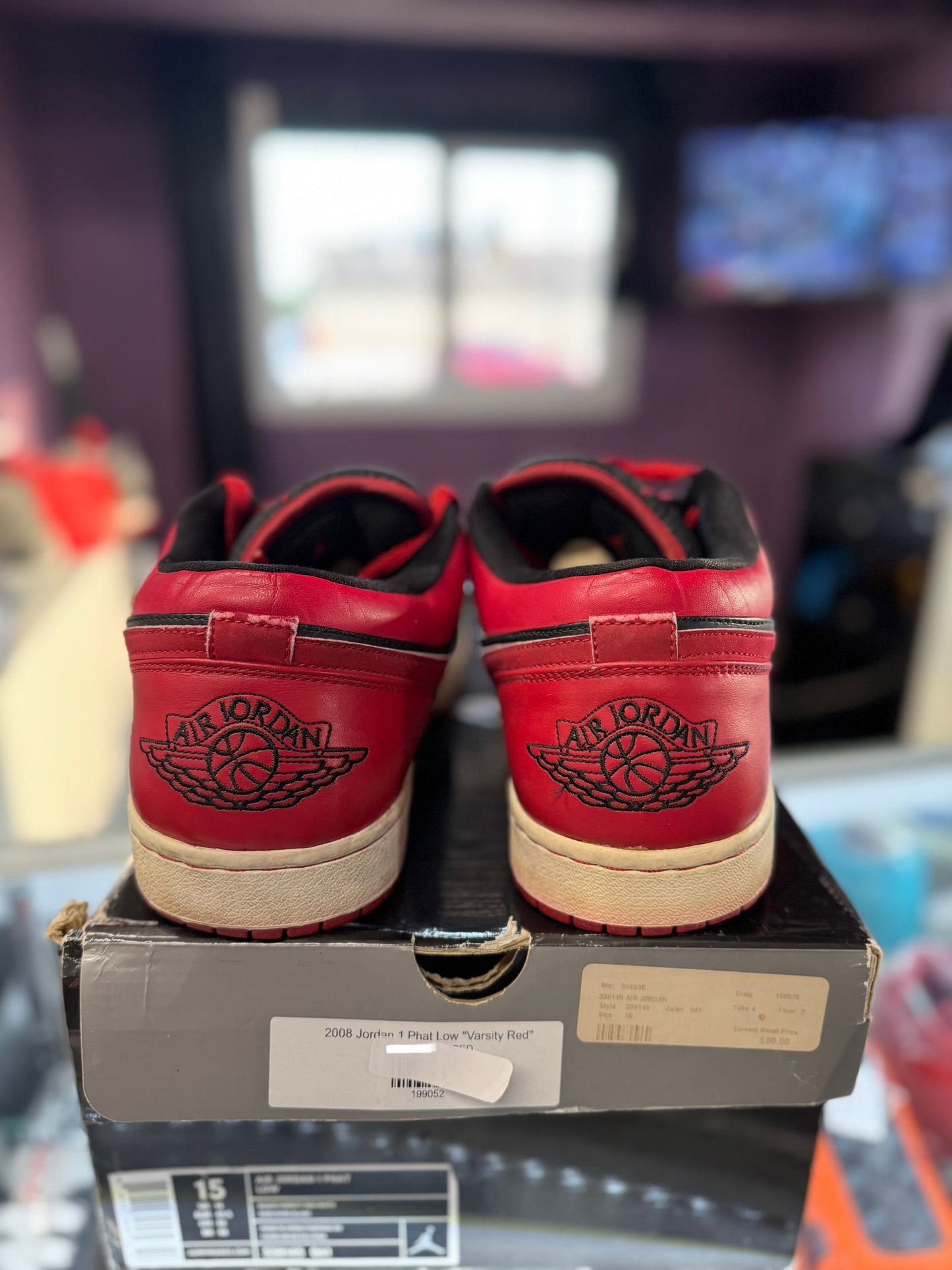 2008 Jordan 1 Phat Low "Varsity Red"