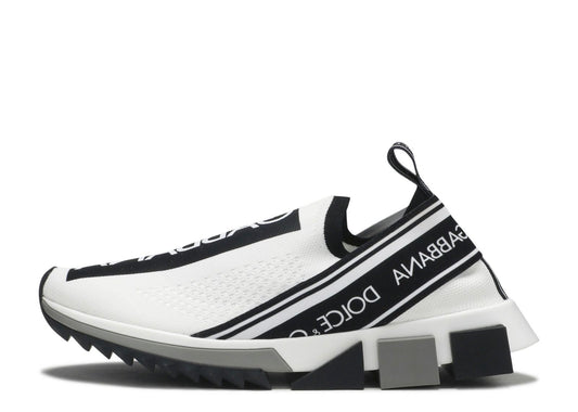 Dolce & Gabbana Sorrento Logo Slip-On "White/Black"