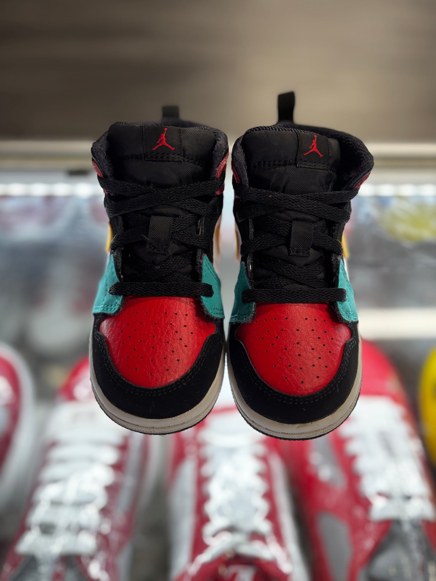 2019 Air Jordan 1 Mid "Bred Multi Color" (TD)