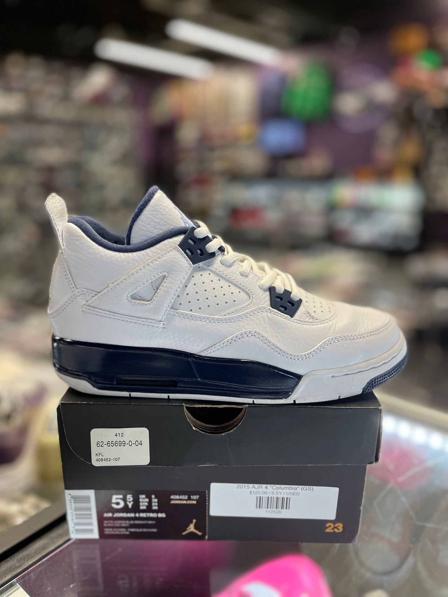 2015 Air Jordan Retro 4 "Columbia" (GS)