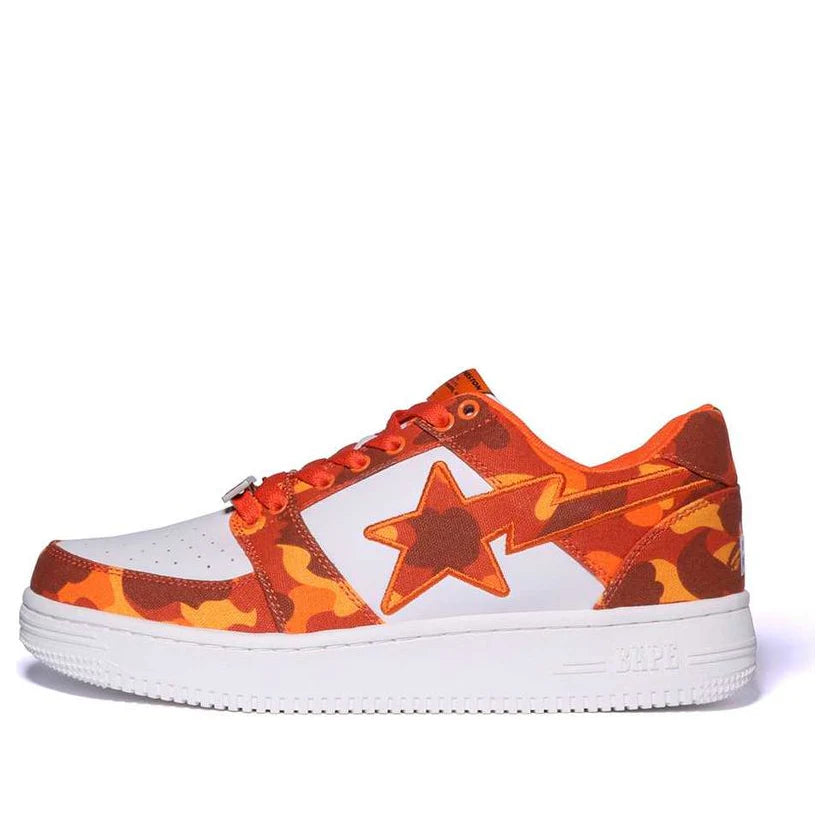 A Bathing Ape Bape Sta Low "Camo Orange"