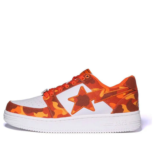 A Bathing Ape Bape Sta Low "Camo Orange"