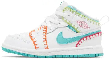 Air Jordan Mid 1 SE "Washed Teal Rush Pink" (TD)