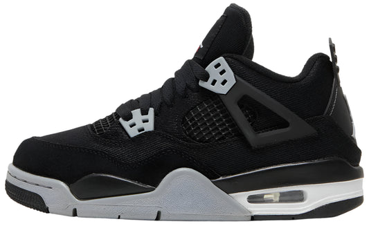 2022 Air Jordan Retro 4 "Black Canvas" (GS)