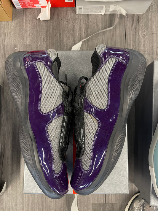Prada America's Cup Sneaker Low Patent "Purple/Black”
