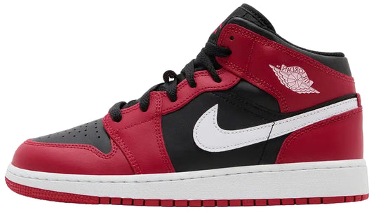 2024 Jordan 1 Mid "Gym Red Black White" (GS)