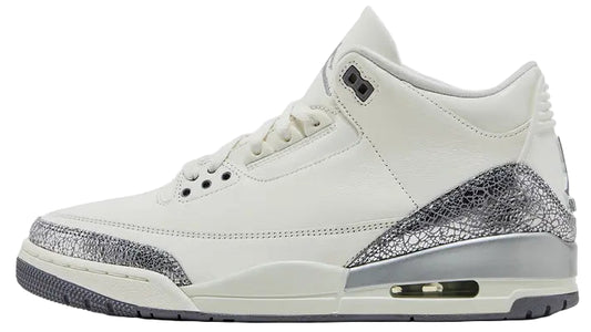 2025 Air Jordan Retro 3 "Sail Metallic Silver" (W)
