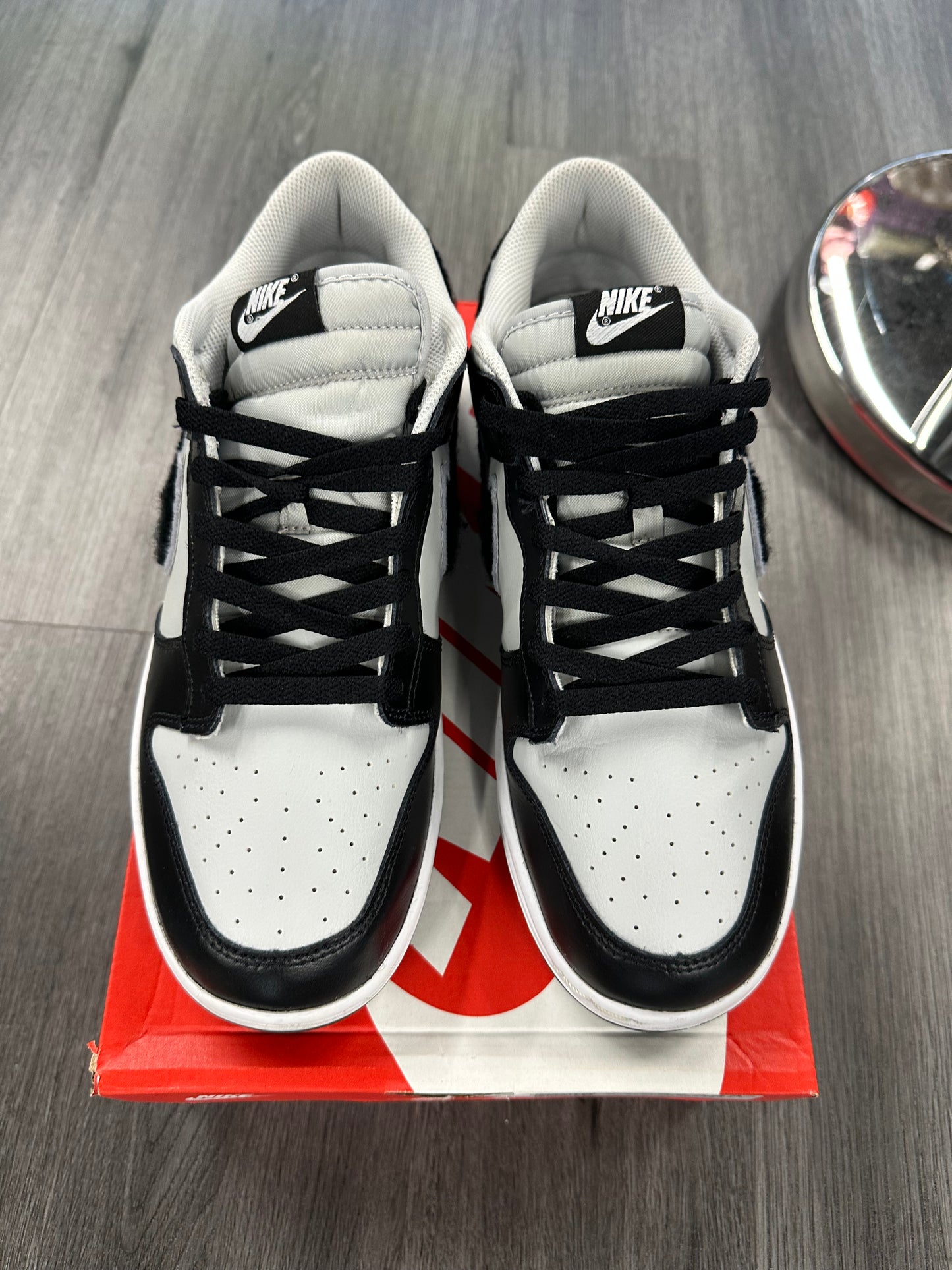 2022 Nike Dunk Low "Chenille Swoosh Black Grey Fog"