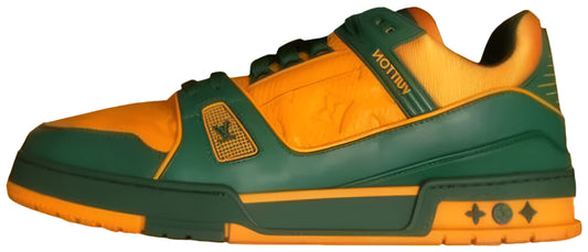 Louis Vuitton LV Trainer "Green Orange Monogram"