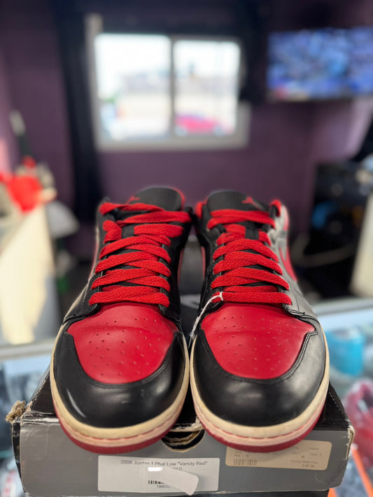 2008 Jordan 1 Phat Low "Varsity Red"