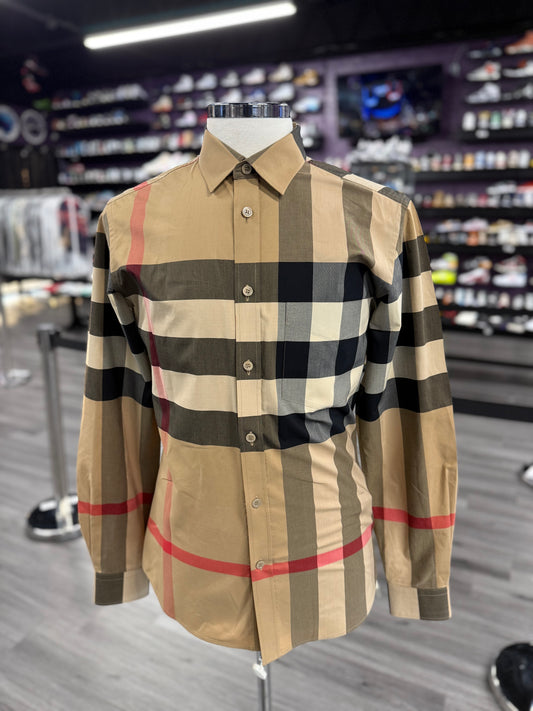 Burberry Button Plaid "Beige"