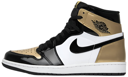 2017 AJR 1 High "Patent Gold Toe"
