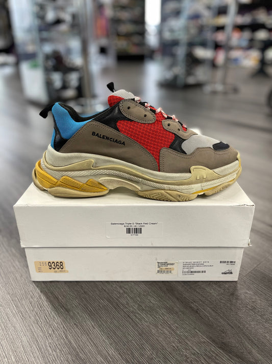 Balenciaga Triple S "Black Red Cream"