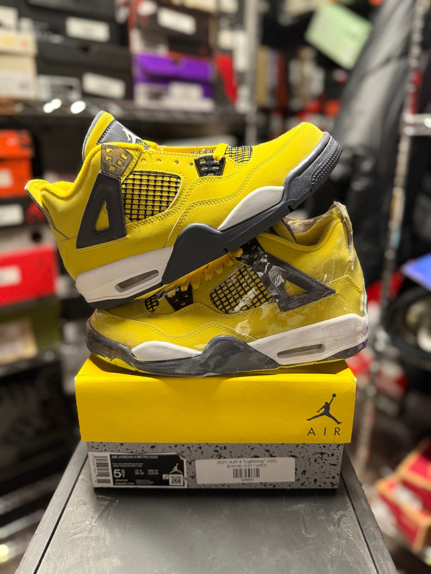 2021 Air Jordan Retro 4 "Lightning" (GS)