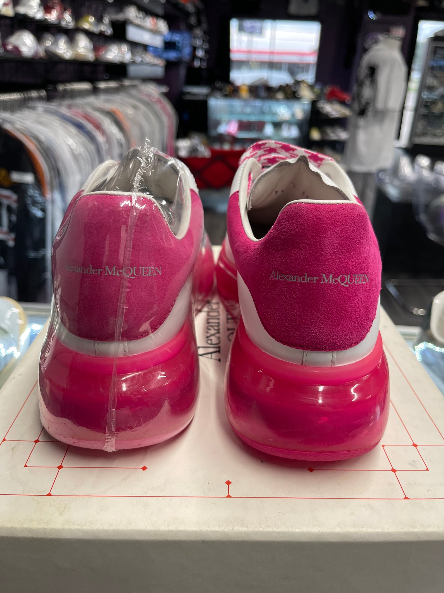 Alexander McQueen Oversized "White/Pink"