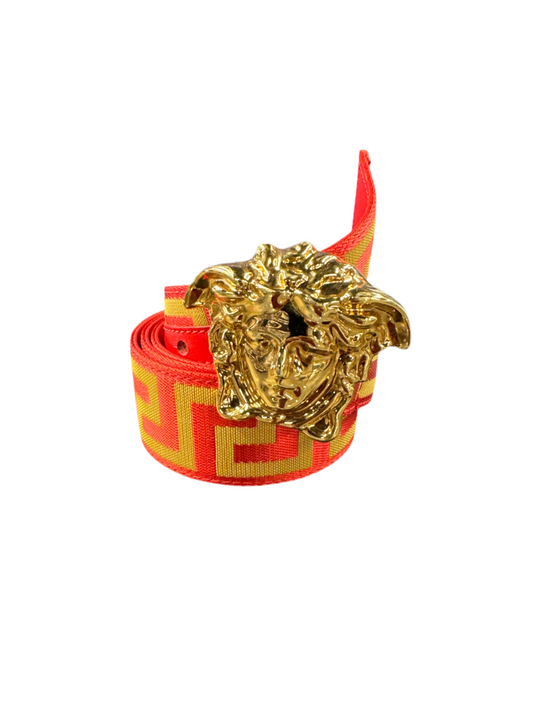 Versace Medusa Head Belt "Red"