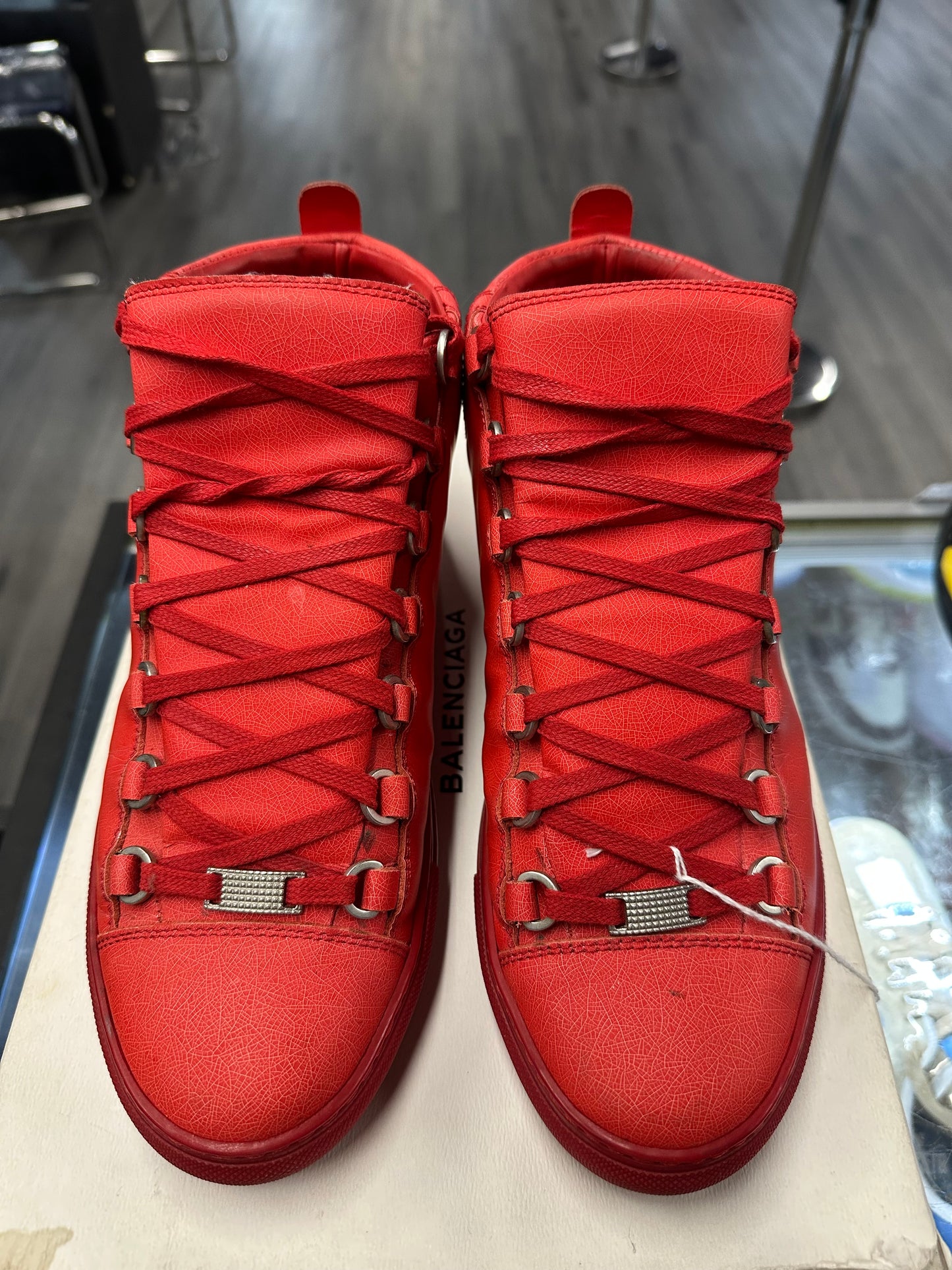 Balenciaga Arena Opaque High "Red"