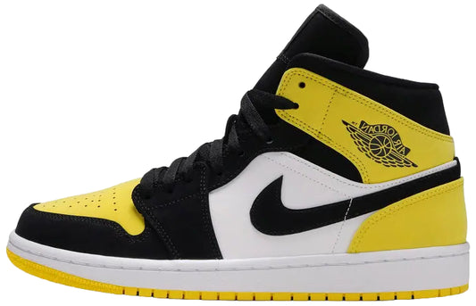 2019 Air Jordan Mid 1 "Yellow Black Toe"