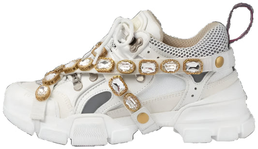 Gucci Flashtrek Removable Crystal "White"