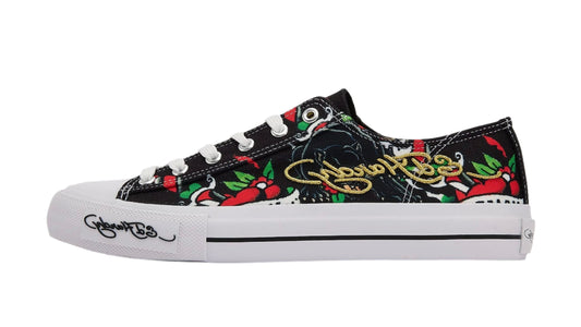 Ed Hardy Low Sneaker "Black/White"