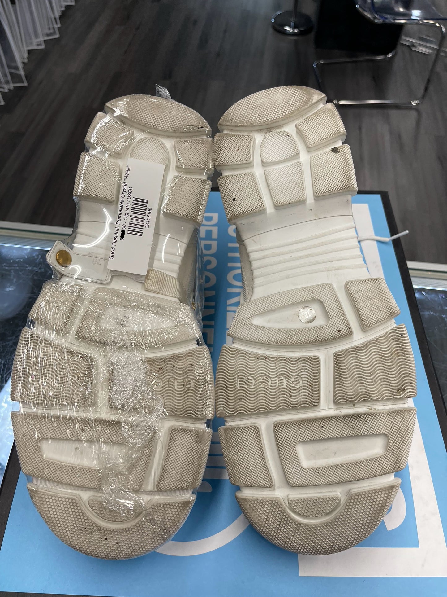 Gucci Flashtrek Removable Crystal "White"