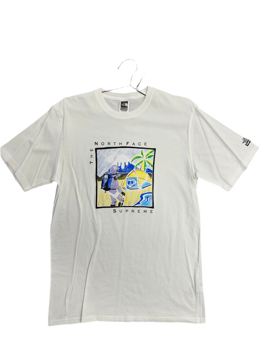 The North Face Sketch x Supreme Tee "White"
