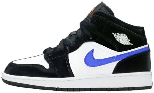 2021 Air Jordan Mid 1 "White Black Racer Blue"
