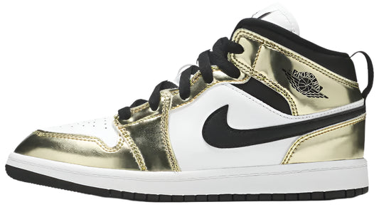 2020 Air Jordan Mid 1 SE "Metallic Gold" (PS)