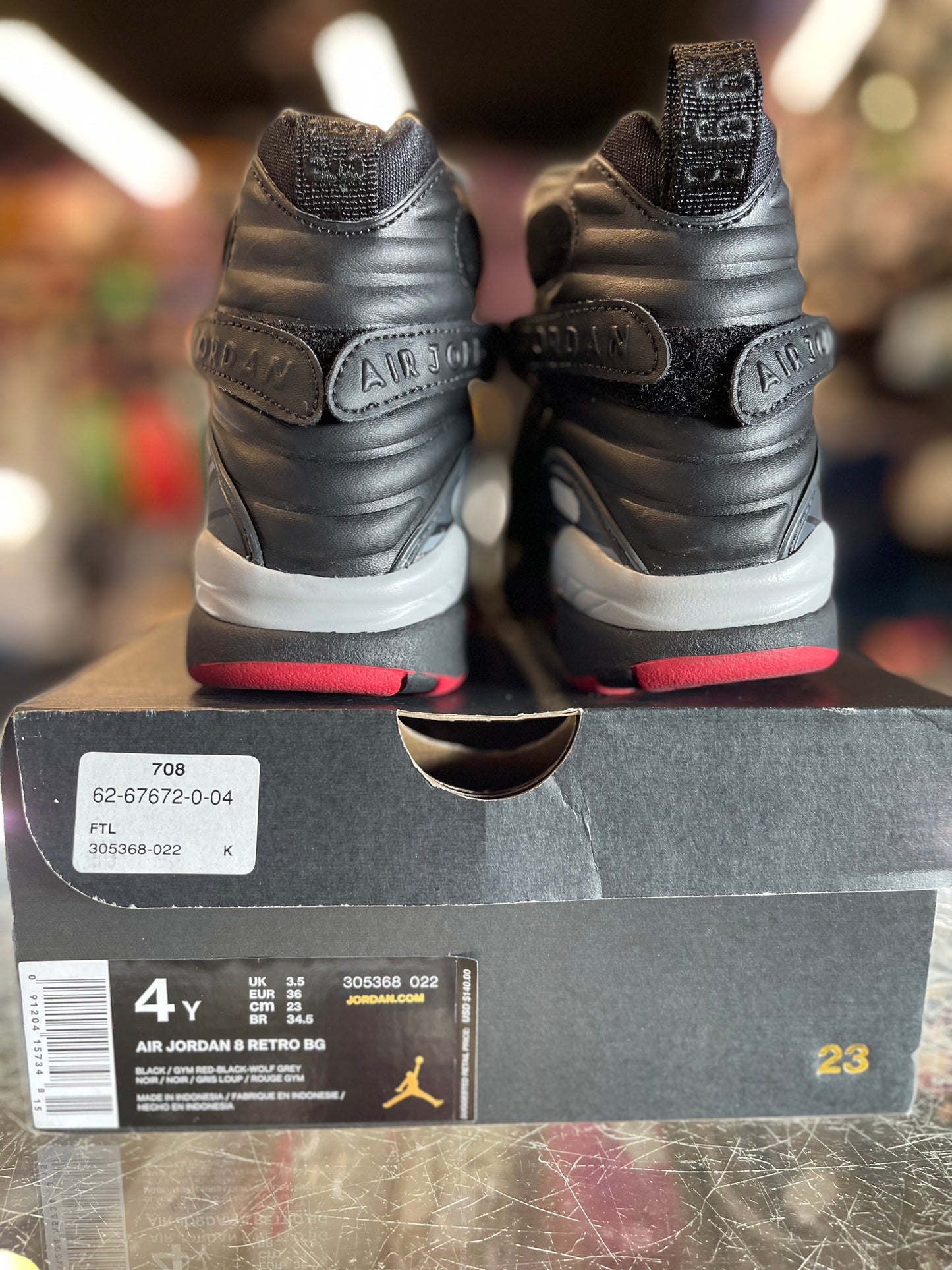 2017 Air Jordan Retro 8 "Black Cement" (GS)