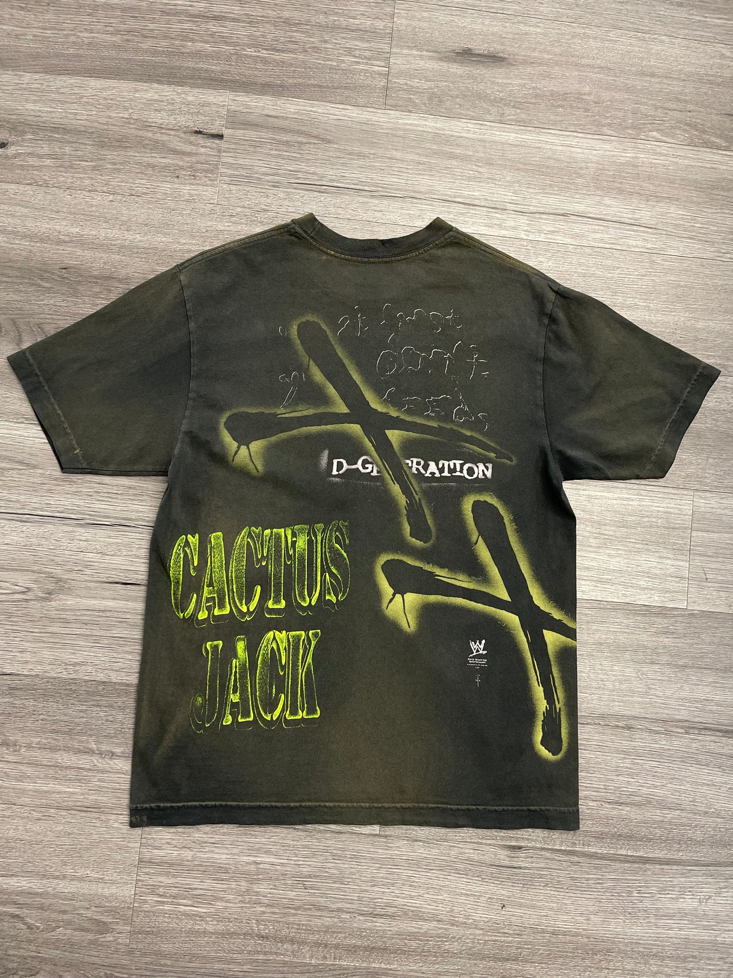 Cactus Jack by Travis Scott x WWE Two Words T-Shirt DX "Black"