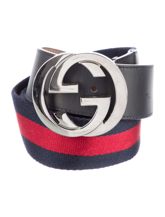 Gucci Belt "Navy Red"