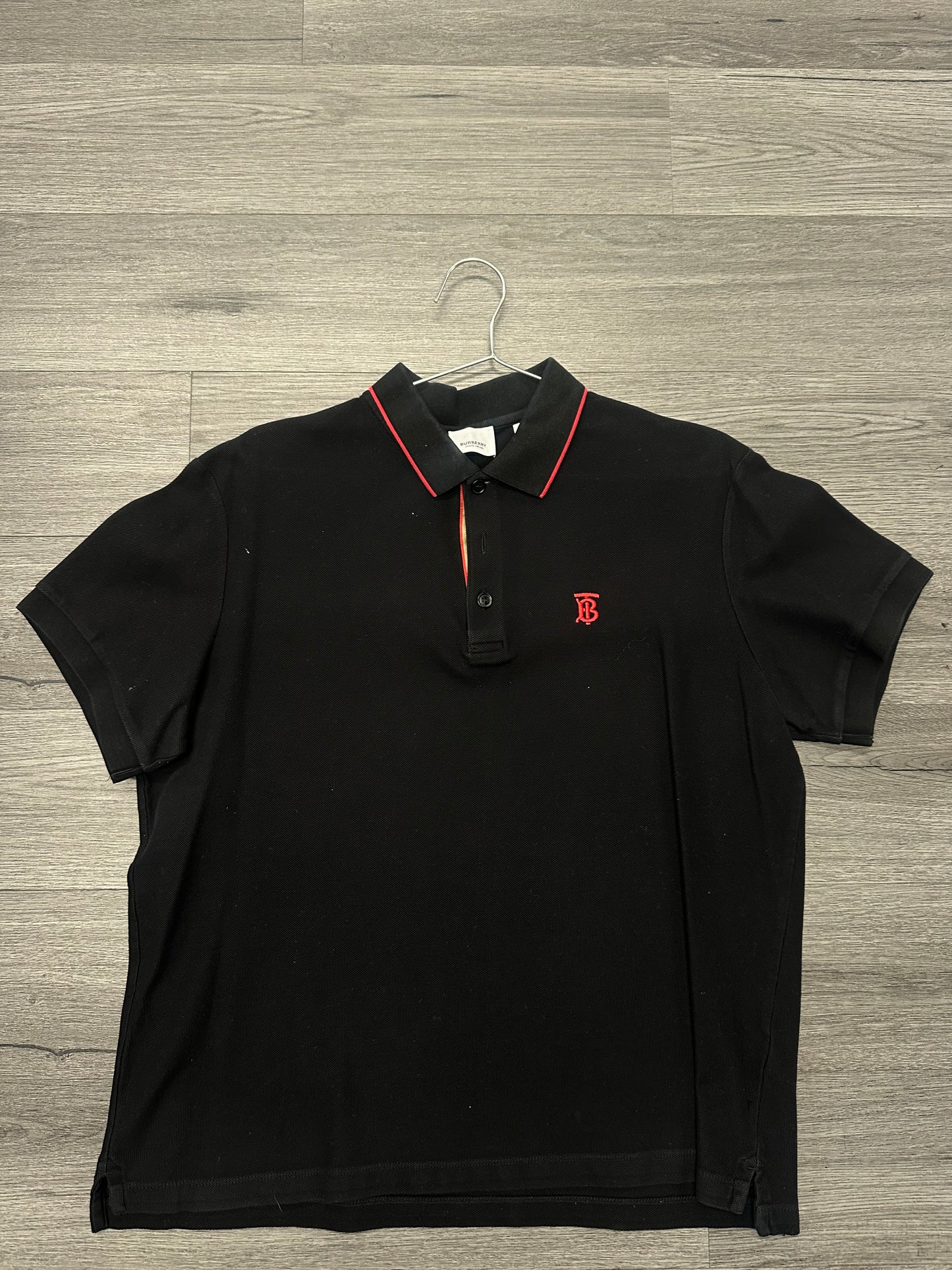 Burberry Collar Shirt "Black/Red"