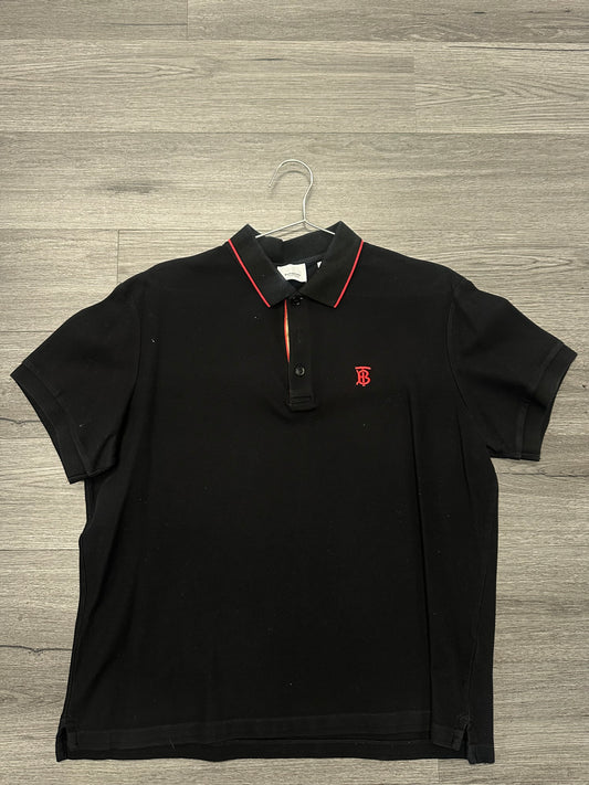 Burberry Collar Shirt "Black/Red"